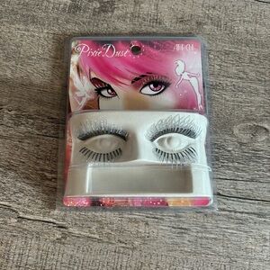 🌲 Pixie Dust False Eyelashes glitter tips